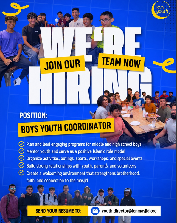 Boys Youth Coordinator flyer