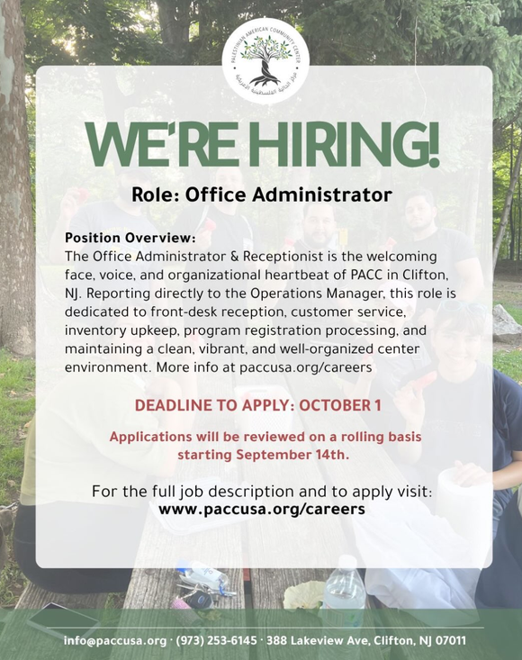 Office Administrator & Receptionist flyer