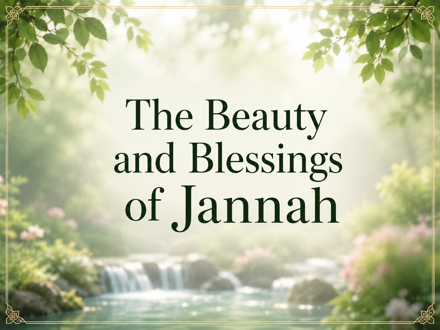 The Beauty and Blessings of Jannah