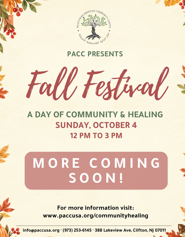 PACC’s Annual Fall Festival: A Day of Community & Healing