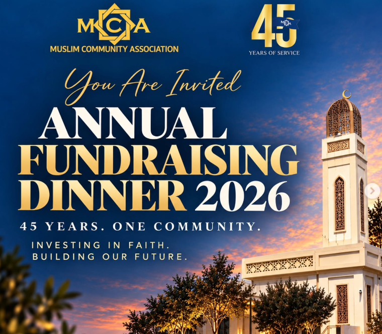 MCA Annual Fundraising Dinner 2026 — "45 Years of Service. One Community. One Future.